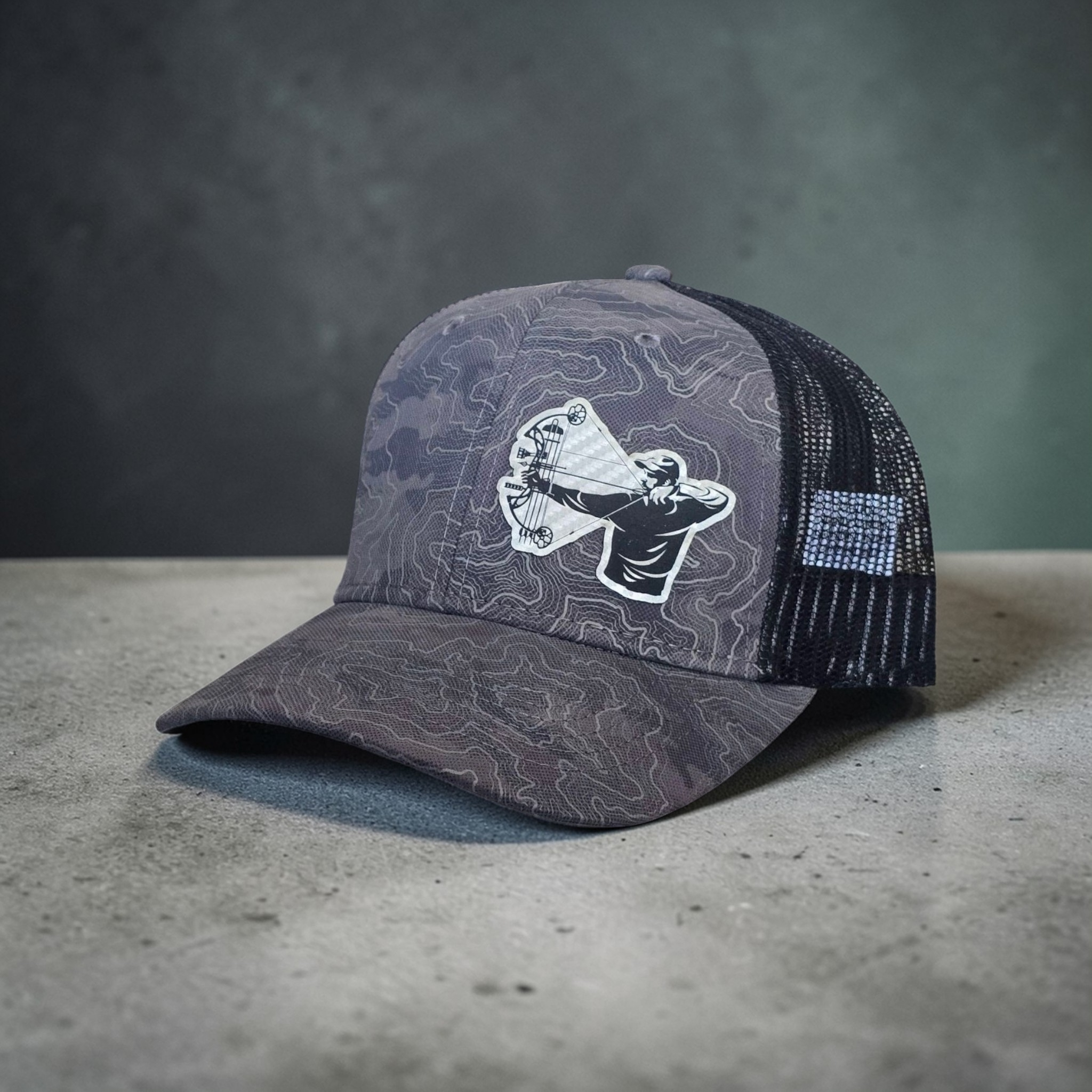DRI DUCK Snap Back Hat With Archery Hunter Patch Hat