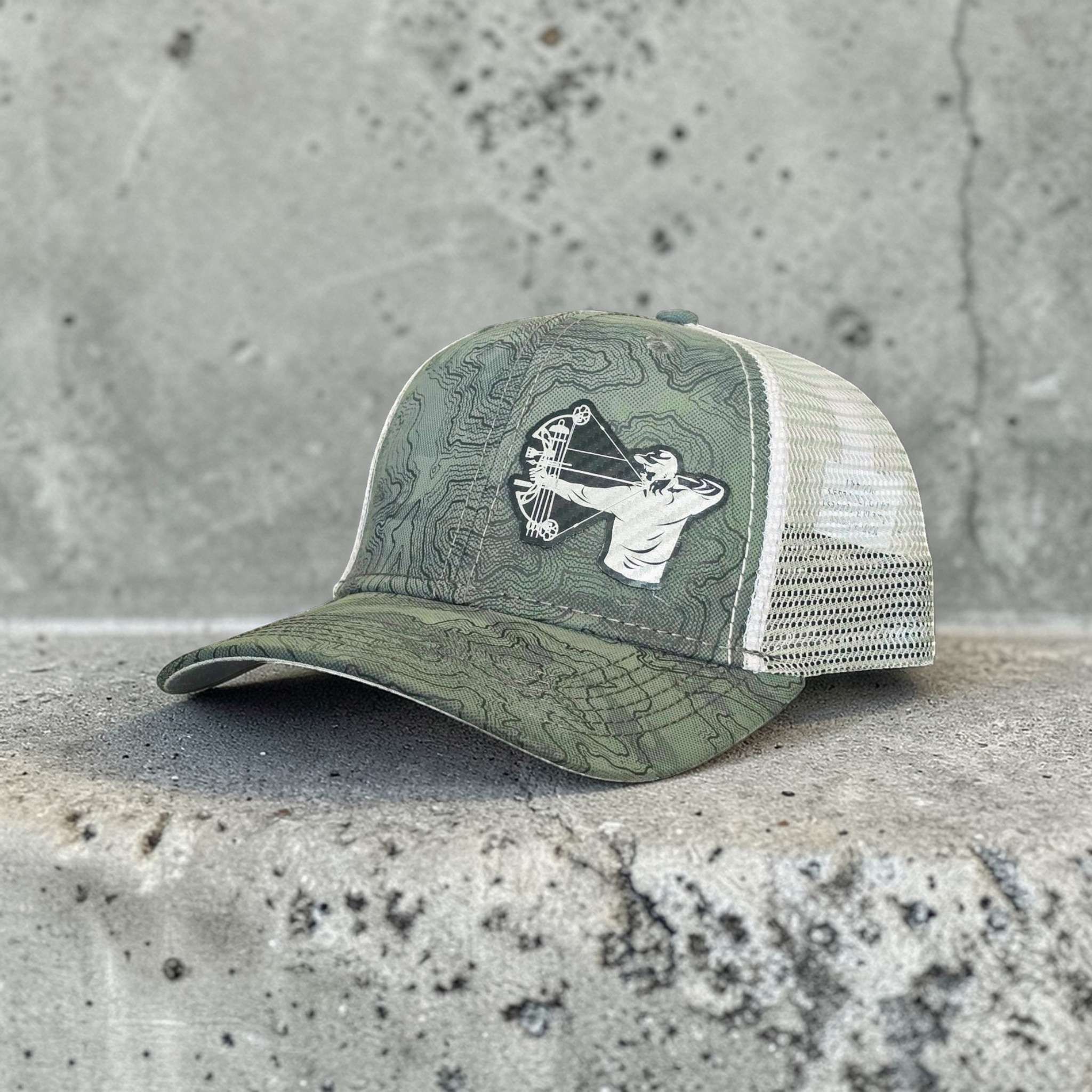 DRI DUCK Snap Back Hat with Archery Hunter Patch